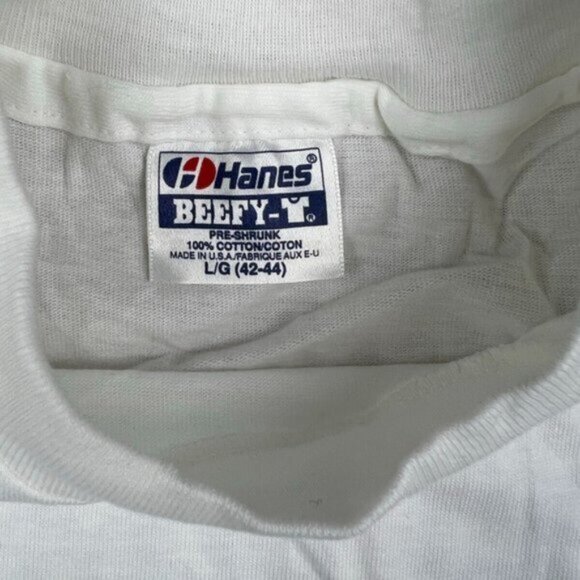 Vintage Le Defi Francais Shirt Mens Large XL White Americas Cup 1992 T Shirt - Picture 9 of 9